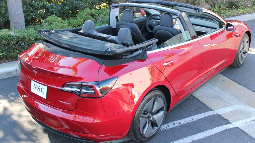 Tesla Model 3 cabrio