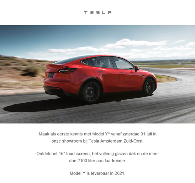 Tesla model y amsterdam