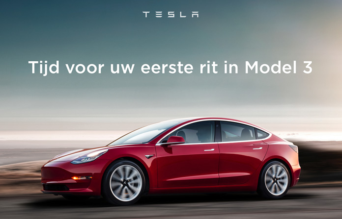 Tesla Model 3 proefrit