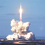 Lancering Falcon Heavy raket succesvol!